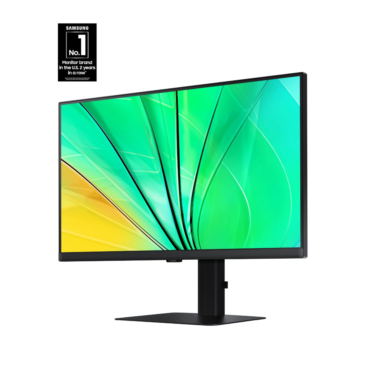 SAMSUNG 27" ViewFinity S6 (S60UD) Series QHD High Resolution Computer Monitor, 100Hz, HDR10, USB-C, Built-In LAN Port, Daisy Chain Support, Easy Setup, Height Adjustable Stand, LS27D606UANXGO, 2024