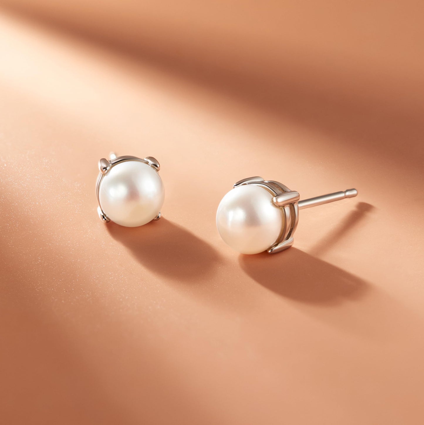 Amazon Essentials Sterling Silver Round Birthstone Stud Earrings