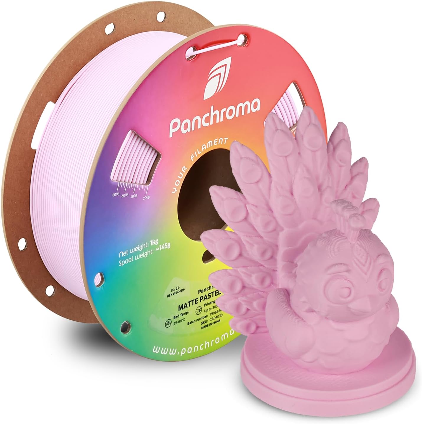 1kg - Matte116 - 1.75mm Matte Pastel Candy (Hex Code: #F0d6d9)