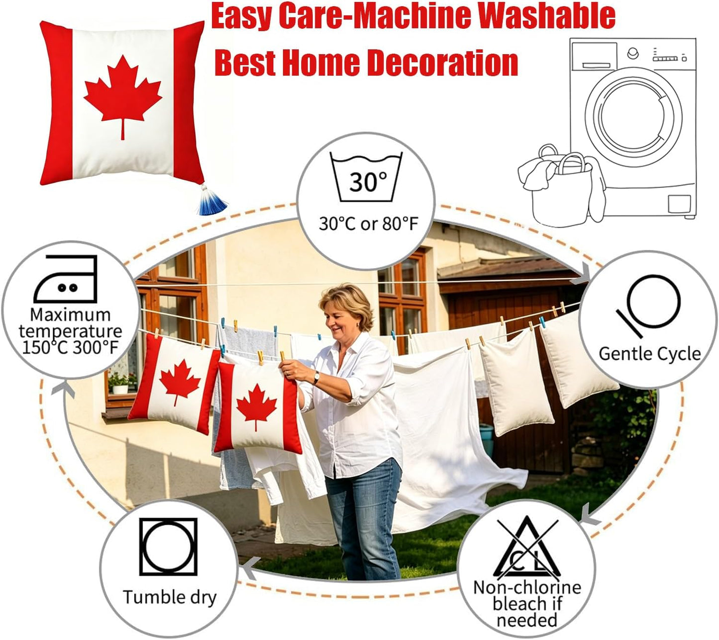 Canadian Flag Throw Pillow Covers: A Touch of Patriotic Style for Your Home