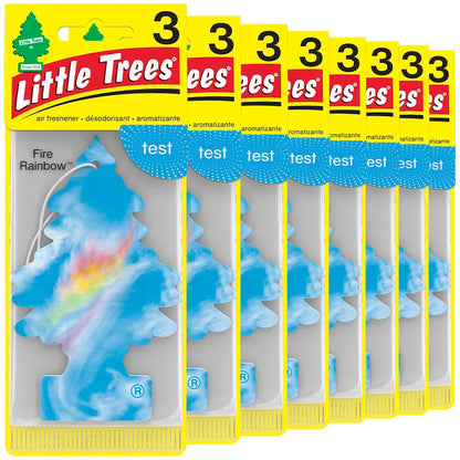 LITTLE TREES Car Air Freshener | Hanging Tree Provides Long Lasting Scent for Auto and Home | Black Ice, 24 Air Fresheners