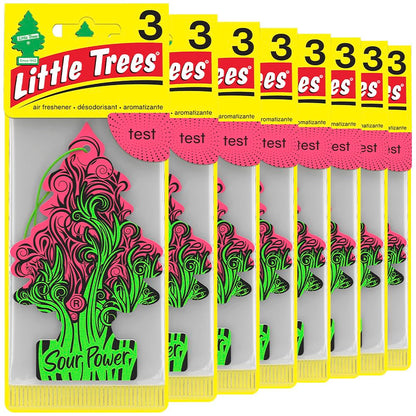 LITTLE TREES Car Air Freshener | Hanging Tree Provides Long Lasting Scent for Auto and Home | Black Ice, 24 Air Fresheners