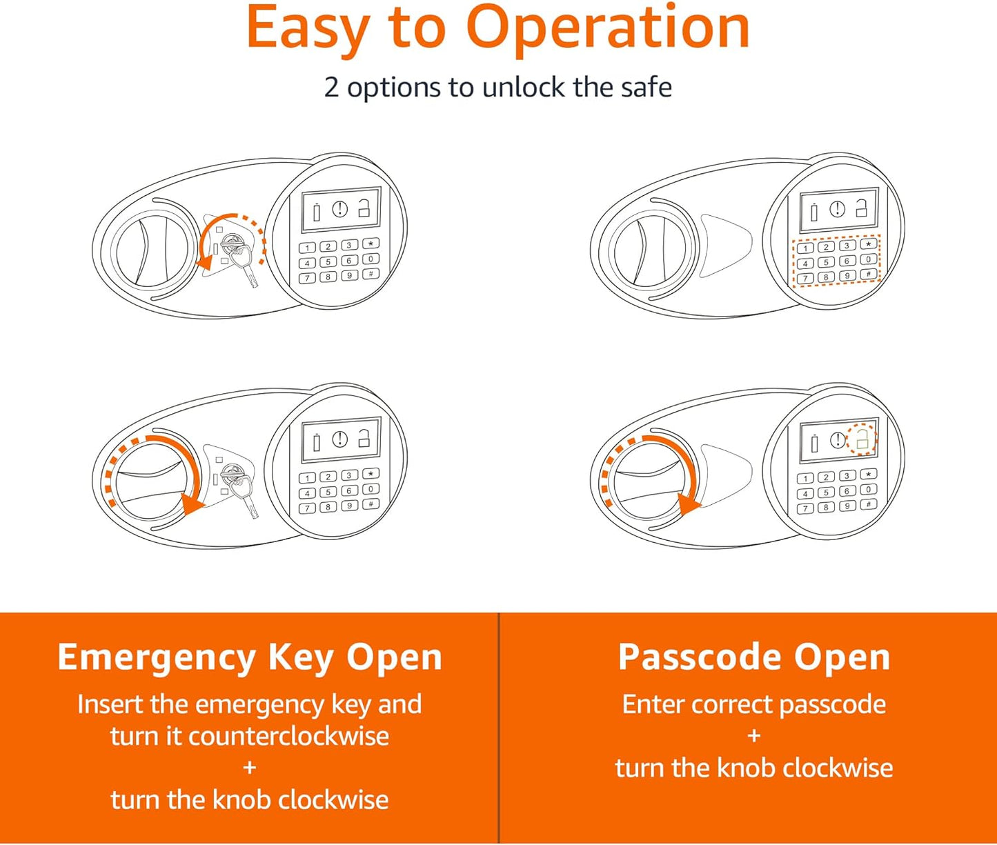 Secure Your Valuables with the Amazon Basics Steel Security Safe Box