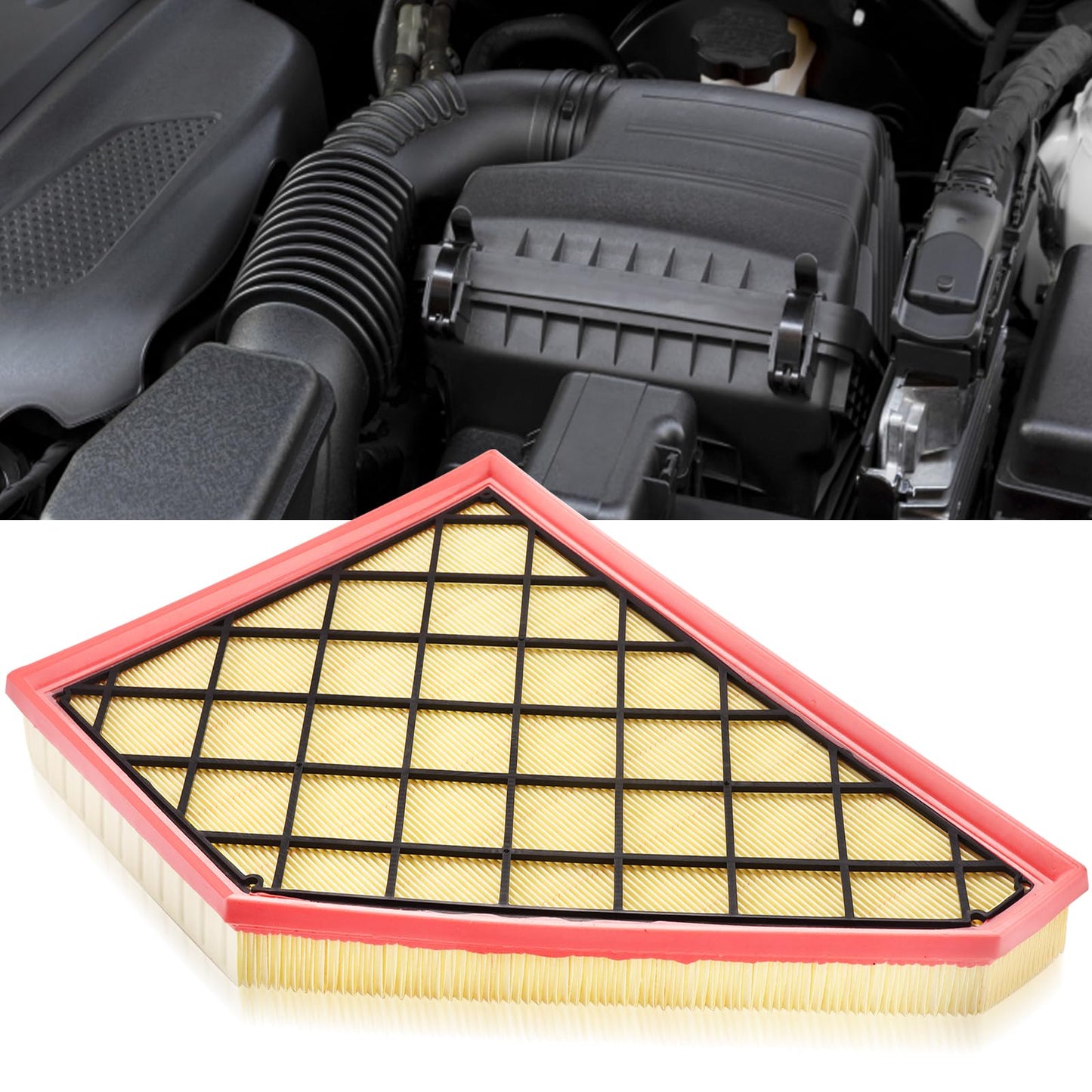 CA10262 Engine Air Filter Fit Ford Expedition/F150/F250/F350 (2007-2021) & Lincoln Navigator Replaces FA1883, 7C3Z9601A, A35642