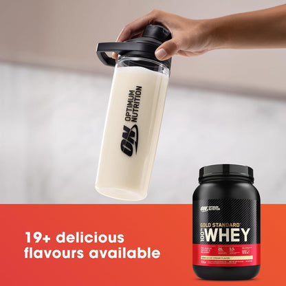 OPTIMUM NUTRITION Gold Standard 100% Whey Protein Powder, Double Rich Chocolate, 2.27kg - [packaging may vary]