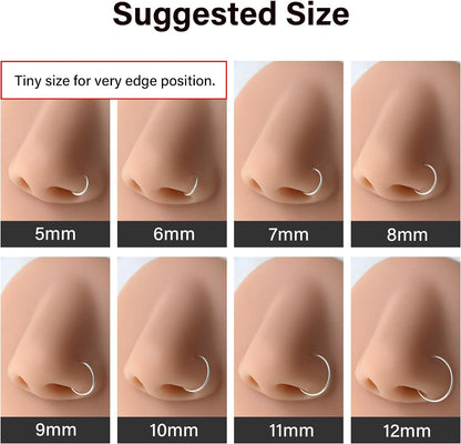 Thin Nose Rings Hoops for Women/Men: A Simple yet Elegant Addition