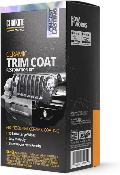 CERAKOTE Ceramic Trim Coat Kit: A Game-Changer for Your Car's Plastic Trim
