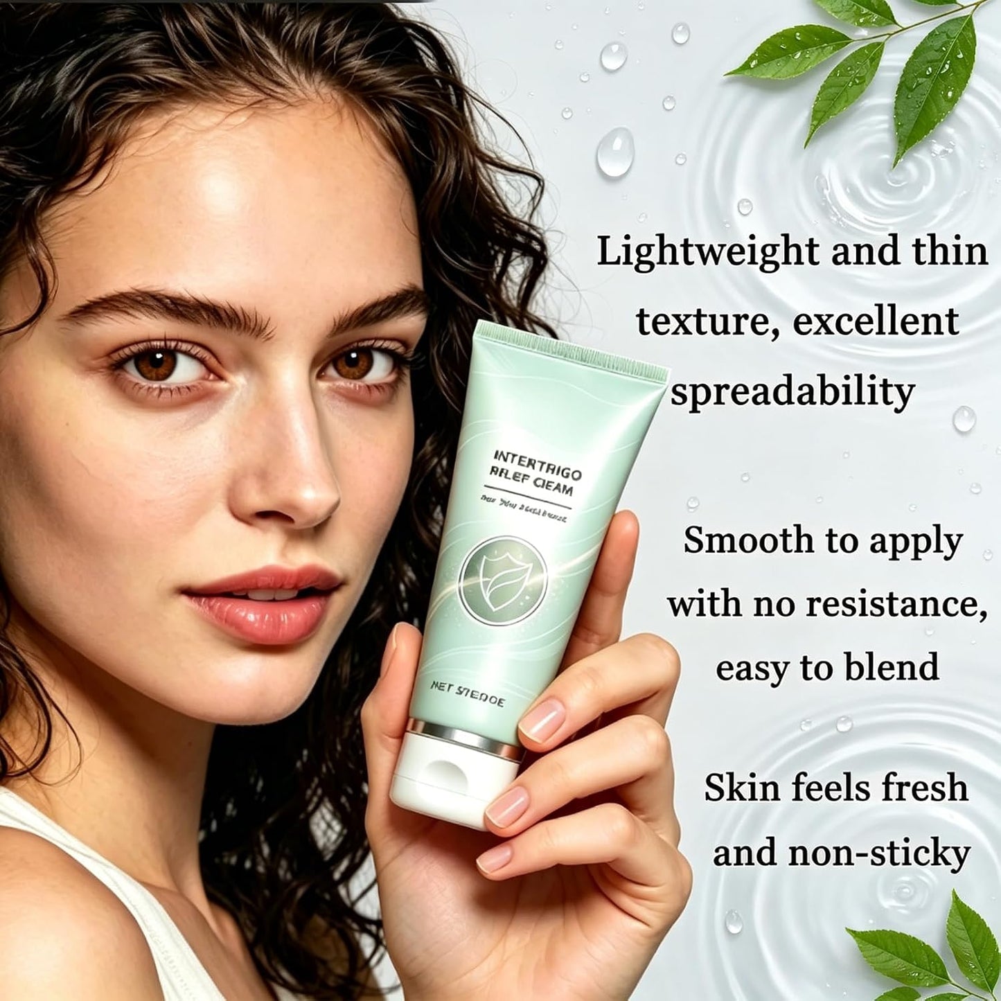 3PCS Intertrigo Relief Cream, Skin Fold Care Cream for Under Breast, Groin & Thighs, Moisture Barrier Cream, Fast-Drying Non-Greasy Formula for Daily Skin Protection, 2 Oz Each