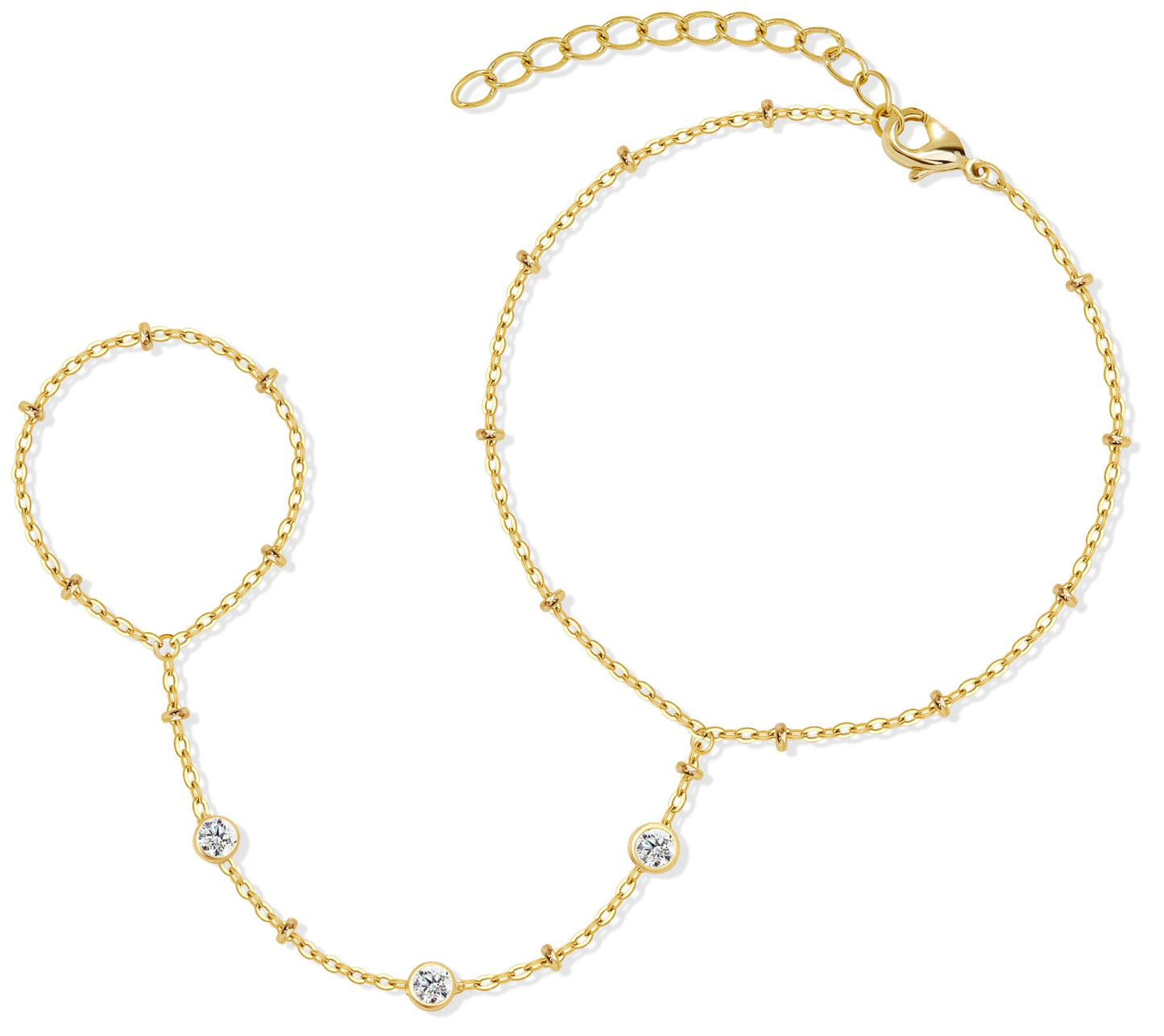 Goldarmbänder für Frauen Stapel Nicht Anlaufen, 14K Vergoldete Stapelbare Armbänder Set für Frauen Trendy, Wasserdicht Einfacher Schmuck Sets Geschenke Inklusive Perlen-/Kuban-/Büroklammer-/Fischgräten-/Seilglieder-Kette, Modeaccessoires