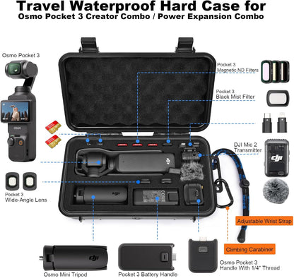 Lekufee Travel Waterproof Hard Case: The Ultimate Protection for Your DJI Osmo Pocket 4 and 3