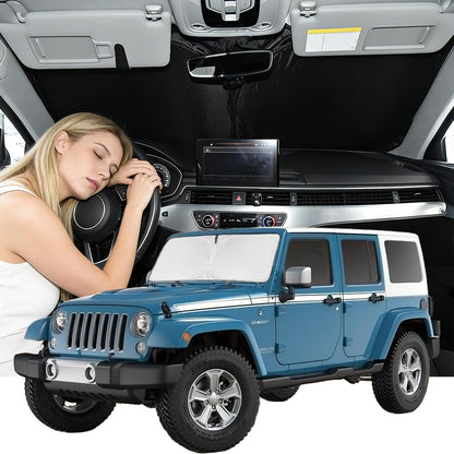 for Toyota Tacoma 2016-2023 2024 2025 2026 Sun Shade Sunshade Windshield Cover - 4 Layers Front Window Shade Custom Fit Tacoma 2Dr 4Dr Pickup Sun Visor 240T Shade Blocks UV Rays Car Accessories