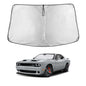 EcoNour Car Windshield Sunshade | Blocks 99% Heat & Keeps Interior Cool | Universal Fits Cars, SUVs, Trucks | Automotive Sun Screen, Visor & Car Accessories for Summer | Medium (64x32 Inches)