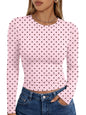 Trendy Queen Womens Long Sleeve T Shirts Fall Fashion Basic Y2K Tops 2026