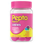 Pepto Bismol Chews, Upset Stomach, Nausea, Heartburn, Indigestion Relief, Anti Diarrhea Medication for Adults - 5 Symptom Fast Relief, 72 Chewable Tablets 24 Count (Pack of 12)