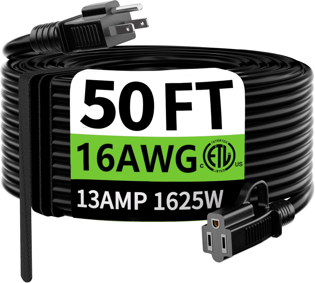 50FTBlack16AWG