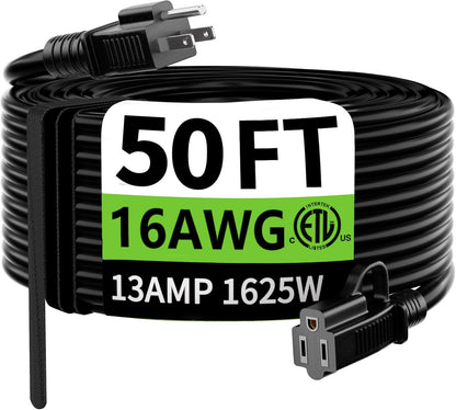 50FTBlack16AWG