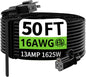 50FTBlack16AWG