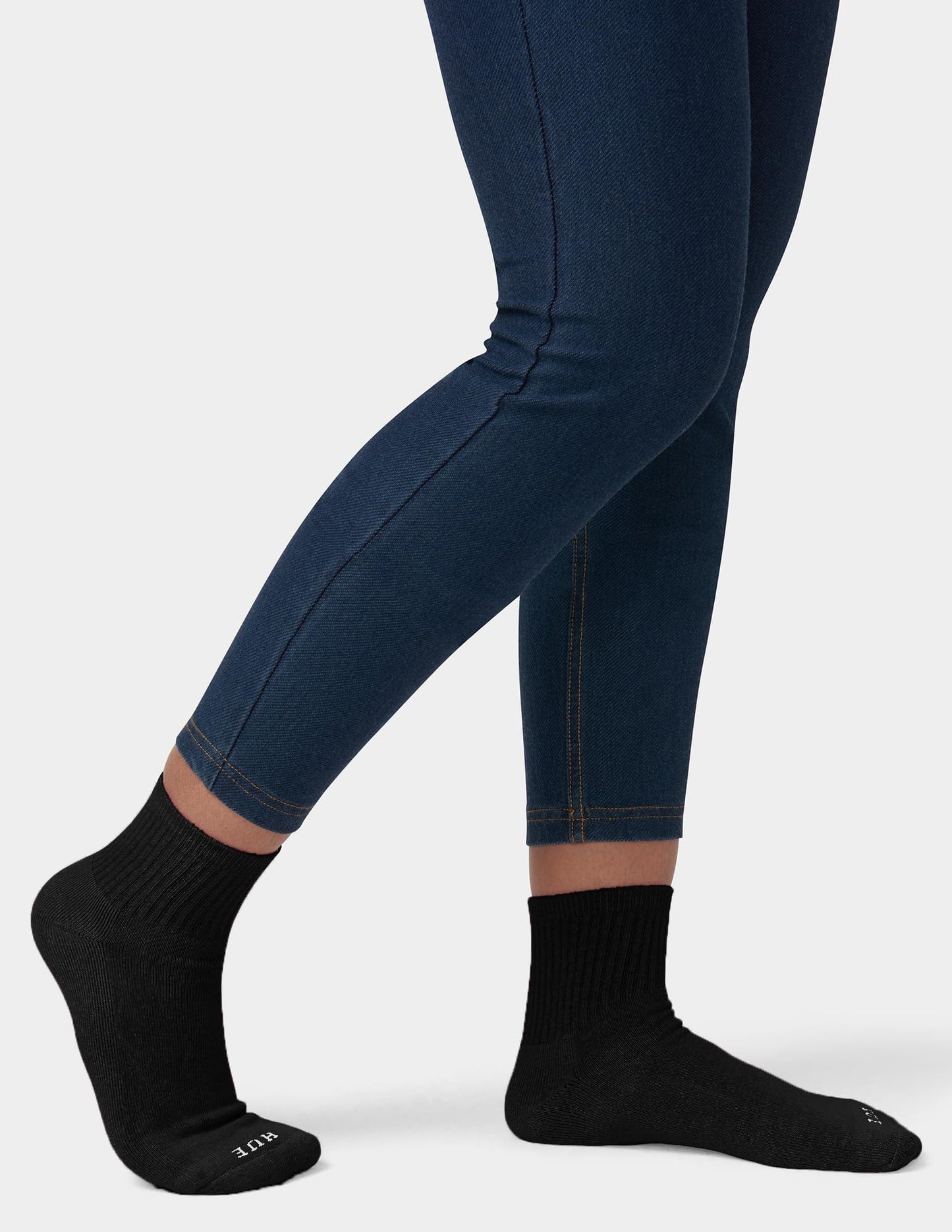 Hue Damen Mini-Crew-Socken, 6er-Pack, Weiß, Einheitsgröße