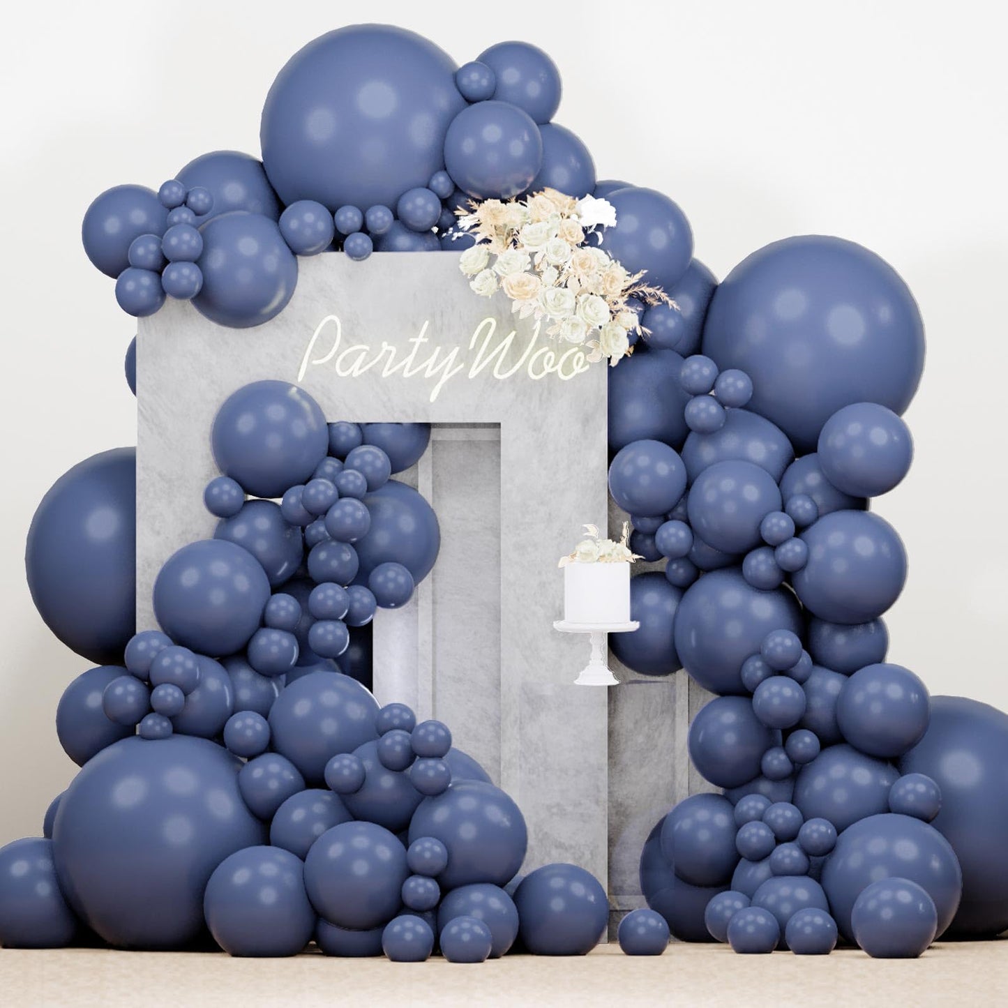 PartyWoo White Balloons 140 pcs Different Sizes of 18 12 10 5 Inch White Balloons Arch Kit Garland for Wedding Baby Shower Birthday Bridal Shower Graduation Engagement Party Decorations White-Y13
