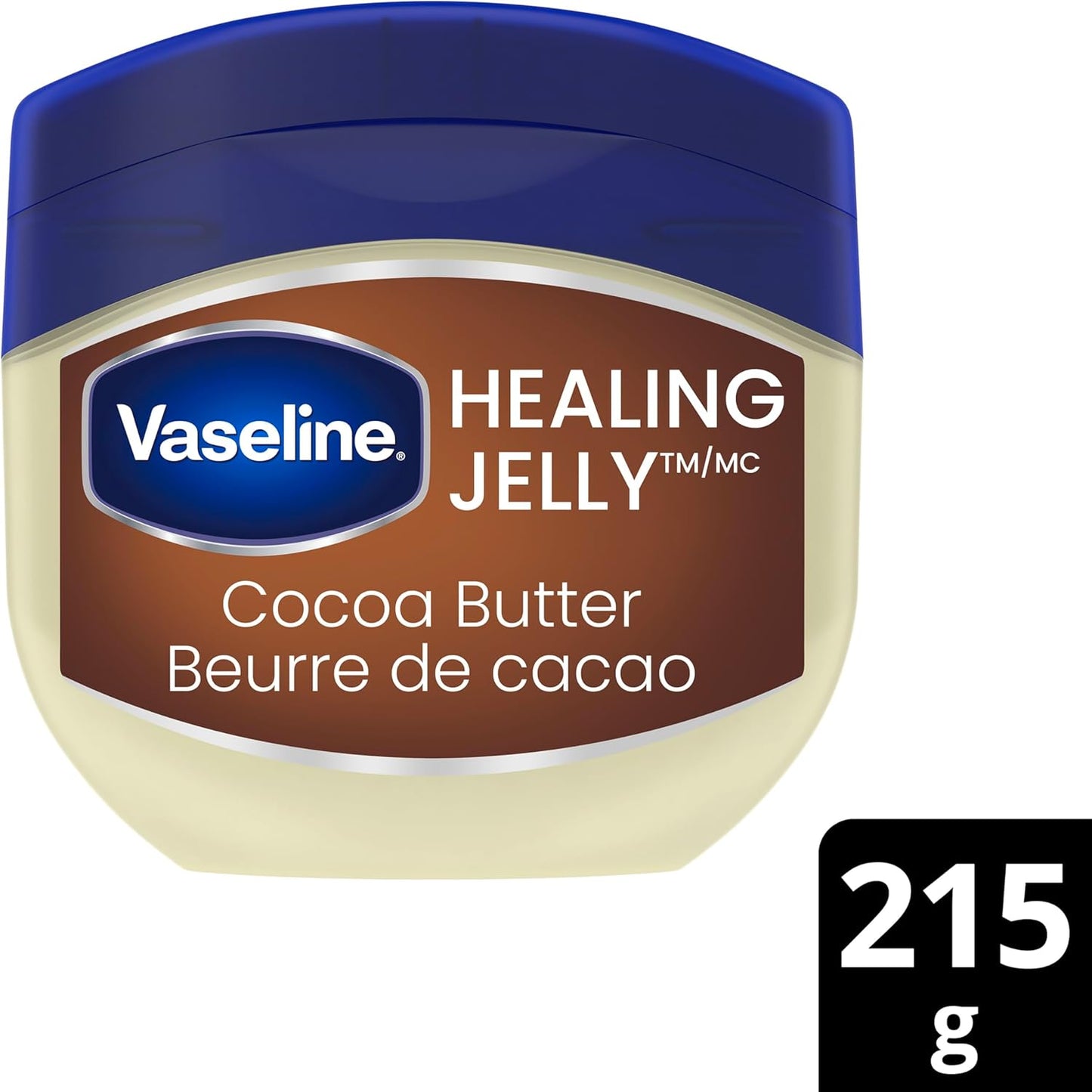 Vaseline Healing Jelly für trockene Haut Kakao Butter mit dreifach gereinigter Vaseline 215 g
