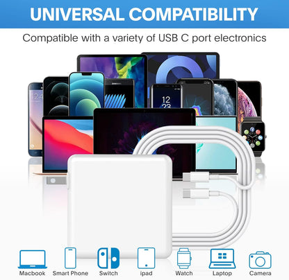 Mac Book Pro Charger - 118W USB C Charger for Fast Charging