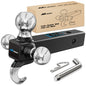 Nilight Anti-Theft Shackle Hitch Receiver 2Inch 45000 LBs Breaking Strength 3/4" Anti-Theft D Ring Shackle 5/8" Trailer Hitch Lock Pin Heavy Duty Solid Towing Kit for Trucks Off Road (Black)