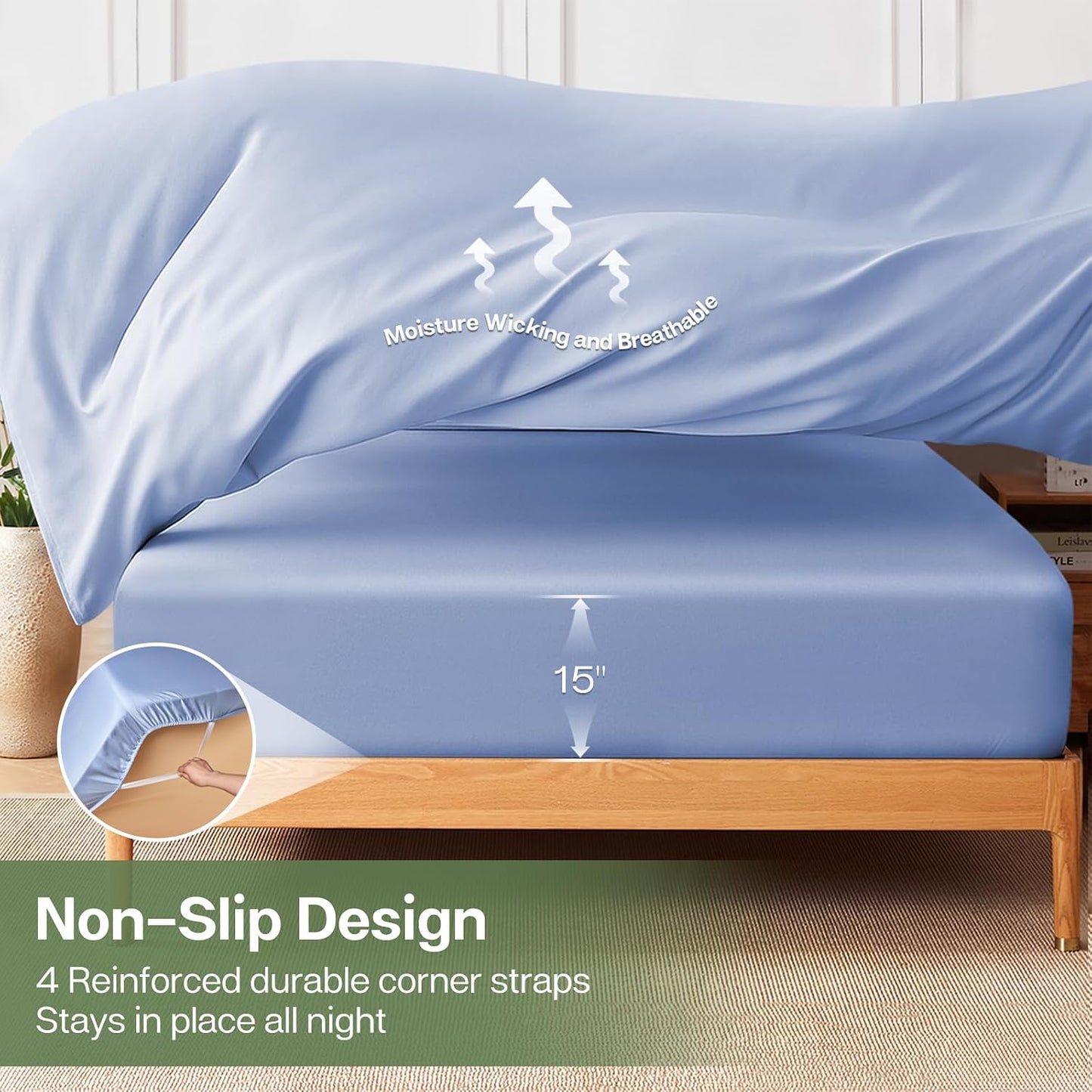 Soft, Breathable Bedding: MR&amp;HM's Twin XL Fitted Sheet