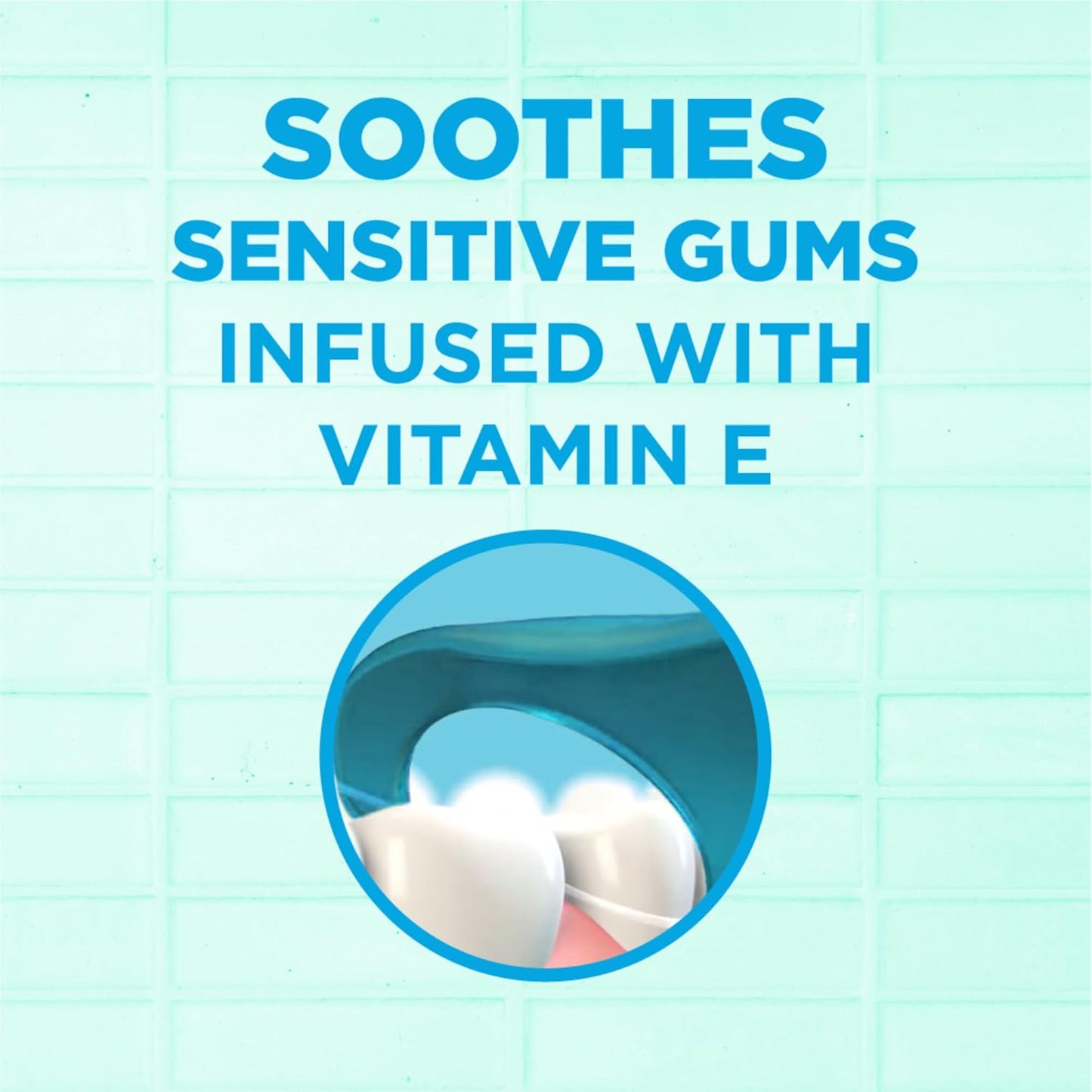 GUM Advanced Care Flosser Picks, Infused with Vitamin E & Fluroide, Fresh Mint Flavour, Blue, 150 Flossers (1 Bag)