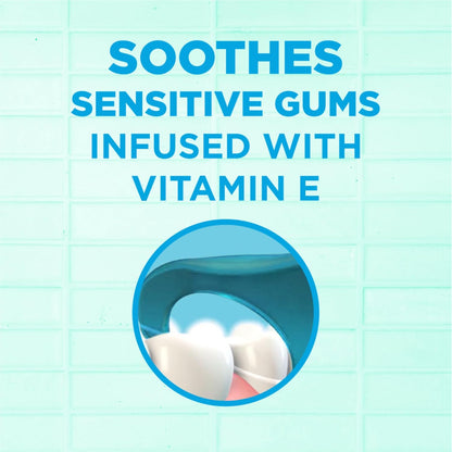 GUM Advanced Care Flosser Picks, Infused with Vitamin E & Fluroide, Fresh Mint Flavour, Blue, 150 Flossers (1 Bag)