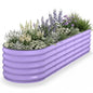 Kesfitt Raised Garden Bed, 5x2x1 FT Galvanized Steel Metal Raised Garden Bed, Oval Open-Bottom Design, 12-Inch Deep for Outdoor Vegetable & Herb Gardening, Fruit Green