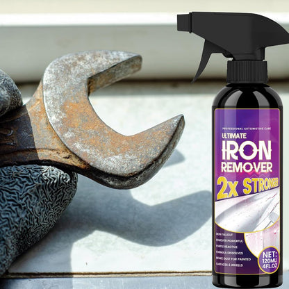 Iron Remover Car Detailing,Powerful Rust Stain Remover - Protective Metal Cleaner, 120ml Long-Lasting Automotive Detailing Products for Wheel