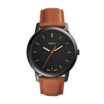 Fossil Men's Minimalist Quartz Stainless Steel Three-Hand Watch for Men