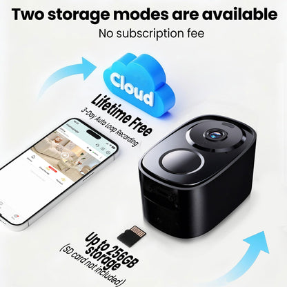 2026 Enhanced 2K UHD Security Cameras Wireless Outdoor – Free Cloud & SD Storage, Dual-Band WiFi 2.4G/5G, Full-Color Night Vision, 6-Month Battery, Motion Alerts, IP66 Weatherproof, 2-Way Talk