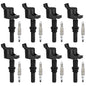 BDFHYK Ignition Coil Pack UF648 and Iridium Spark Plug 97390 Compatible with Jeep Grand Cherokee 2011-2015 Jeep Wrangler Dodge Charger Grand Caravan 2016 Chrysler 200 300 Jeep Coil Pack 3.6L Set of 6