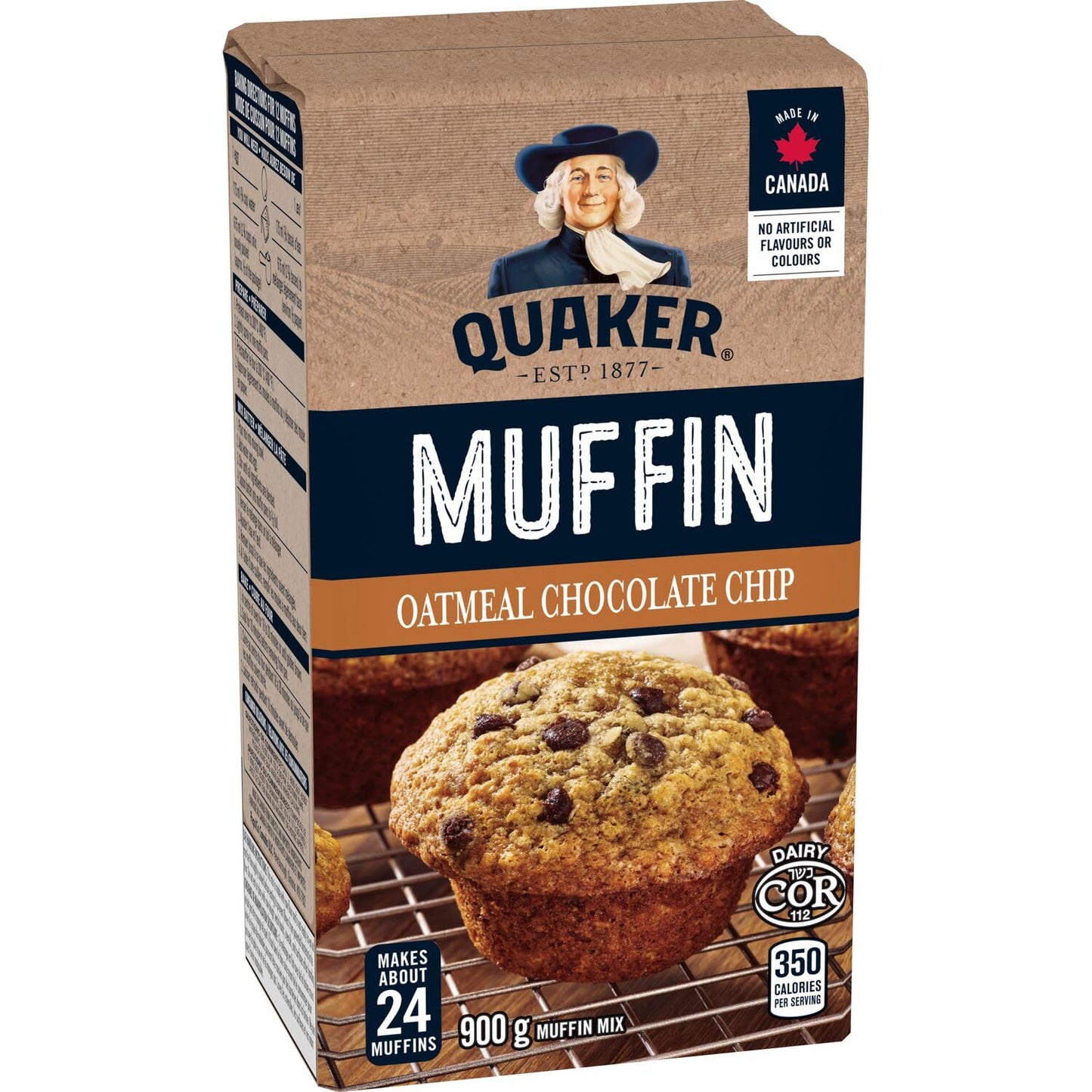 Mezcla para Muffins Quaker Avena con Chispas de Chocolate, 900g/31.7 oz