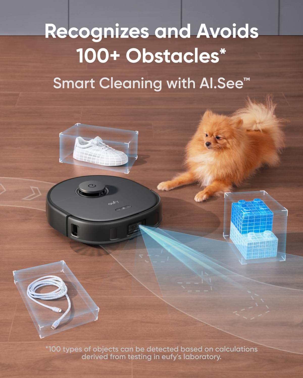Eufy X10 Pro Omni Robot Vacuum and Mop with 8,000 Pa Suction, Dual Mops with 12 mm Auto-Lift and Carpet Detection, AI Obstacle Avoidance, Auto Mop Washing & Drying, Self-Emptying, Self-Refilling Visit the eufy Store