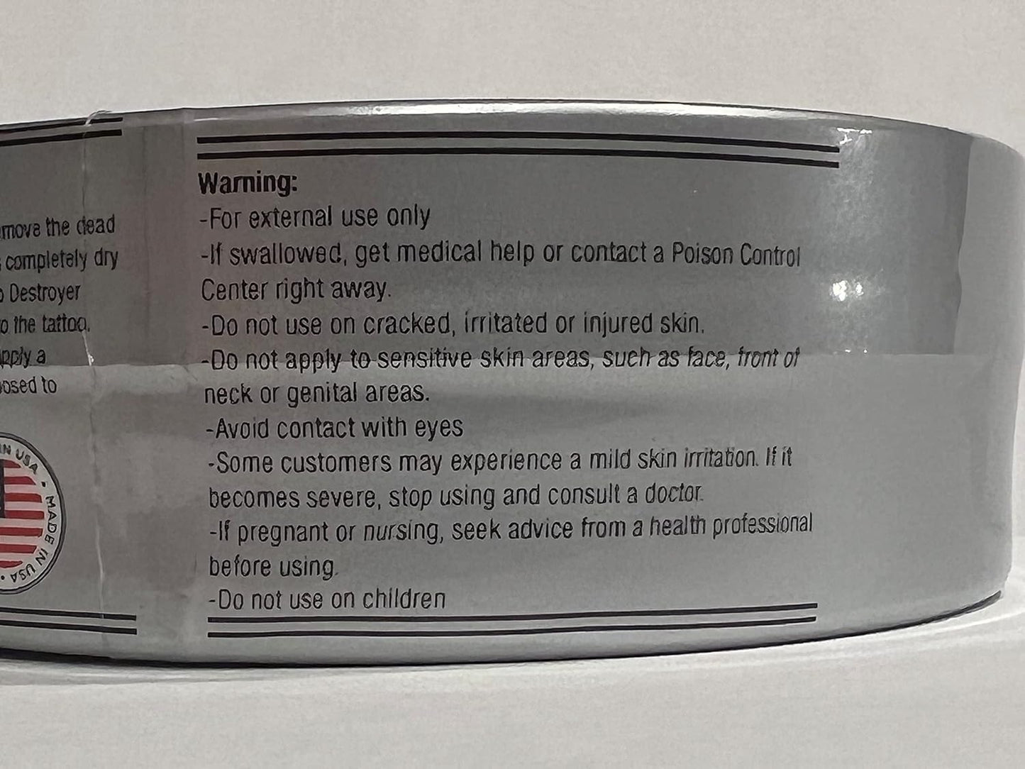 Tattoo Removal Cream Natural Fading system wrecking balm 3 month spartan perform