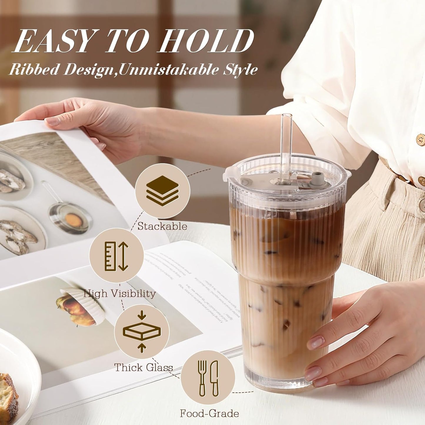 Iced Coffee Cups with Lids: A Perfect Blend of Style and Function
