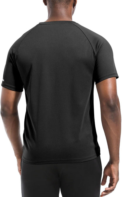 Boyzn 1er, 3er, 5er oder 7er Pack Herren-Trainings-Laufshirts, Dry Fit feuchtigkeitsableitendes T-Shirt, Gym Sport Kurzarm-T-Shirts
