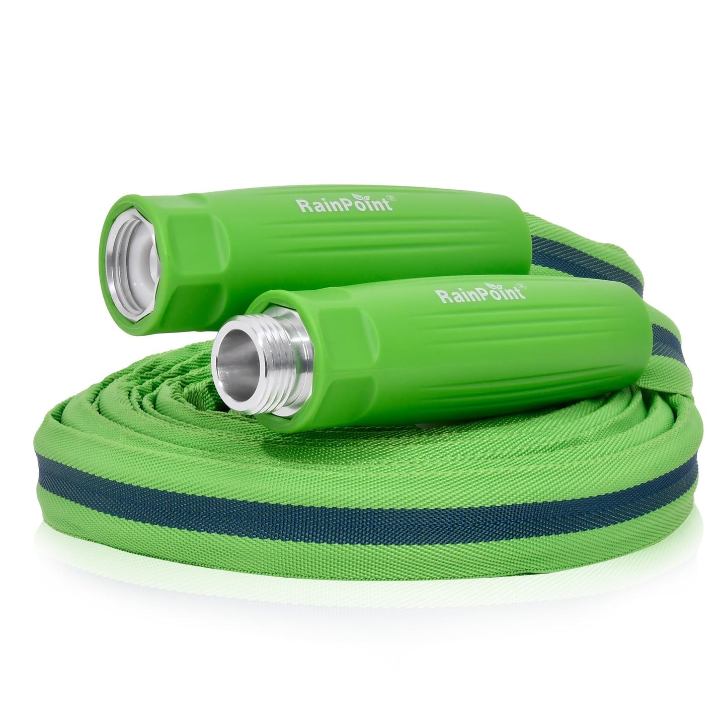 RAINPOINT Garden Hose 100FT, Up to 60% Lighter Non-Expanding Water Hose with TPE Inner Tube, Lightweight & Flexible Anti-Kink Hose, 800D Oxford Fabric, Weather-Resistant, 450PSI Burst, 3/4" Fittings