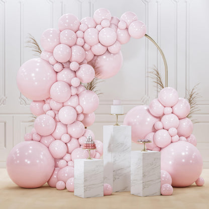 PartyWoo White Balloons 140 pcs Different Sizes of 18 12 10 5 Inch White Balloons Arch Kit Garland for Wedding Baby Shower Birthday Bridal Shower Graduation Engagement Party Decorations White-Y13