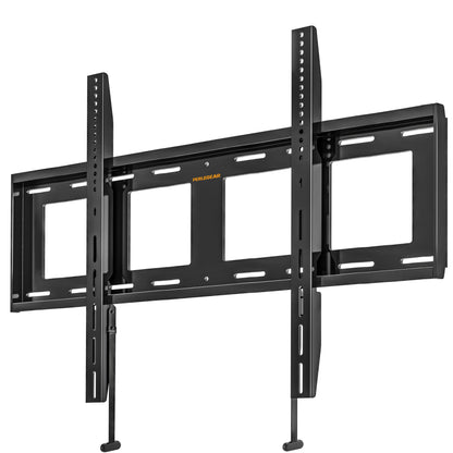 Perlegear Heavy Duty Fixed TV Wall Mount for 42"-115" TVs up to 225 lbs, Low Profile TV Mount Fits 16", 24", 32" Studs, One-Piece Bracket with Magnetic Pull Tabs, Max VESA 800x600mm