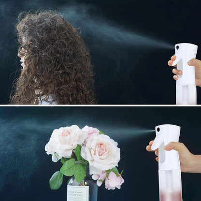 TANSHINE Kontinuierliche Haar Pflanze Mister Sprühflasche Fein Leer Klein Nebelsprühflaschen Nebelsprüher Wasser Alkohol Reinigungs Sprühnebel Flasche für Lockenhaar Styling Produkte,Pflanzen, 200ml,Klar