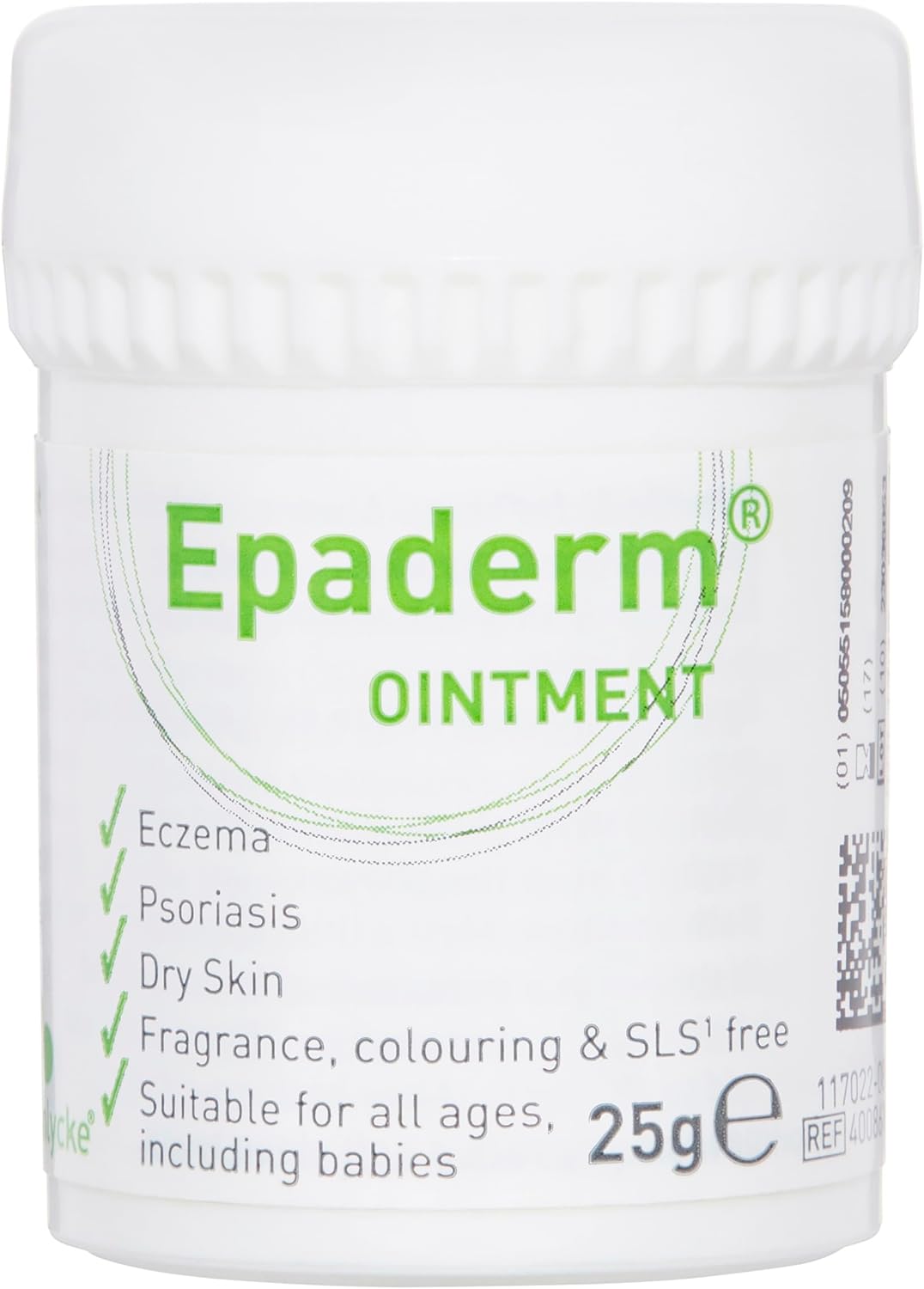 Epaderm Ointment for Eczema, Psoriasis and Dry Skin 1kg tub | 3-in-1 emollient formulated with clinically proven ingredients | Free from fragrance, colour, steroids, sodium lauryl sulphate (SLS) | Suitable for all ages, including babies