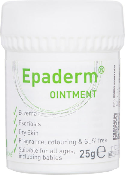 Epaderm Ointment for Eczema, Psoriasis and Dry Skin 1kg tub | 3-in-1 emollient formulated with clinically proven ingredients | Free from fragrance, colour, steroids, sodium lauryl sulphate (SLS) | Suitable for all ages, including babies