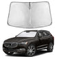EcoNour Car Windshield Sunshade | Blocks 99% Heat & Keeps Interior Cool | Universal Fits Cars, SUVs, Trucks | Automotive Sun Screen, Visor & Car Accessories for Summer | Medium (64x32 Inches)