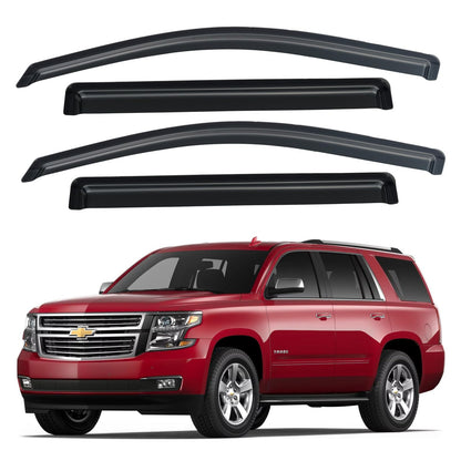 Window Visors Rain Guards for 2015-2026 Ford F150 SuperCrew & 2017-2026 F-150 Raptor F250 F350 F450 F550 Super Duty Crew Cab, Out-Channel Window Vent Deflectors Visors Shades Protectors