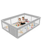 Baby Playpen with Mat 50x50 Inch, Playpen with Colorful Ball for Babies and Toddlers, Baby Play Pen Pin Indoor Play Fence (Mat and Ball Included)