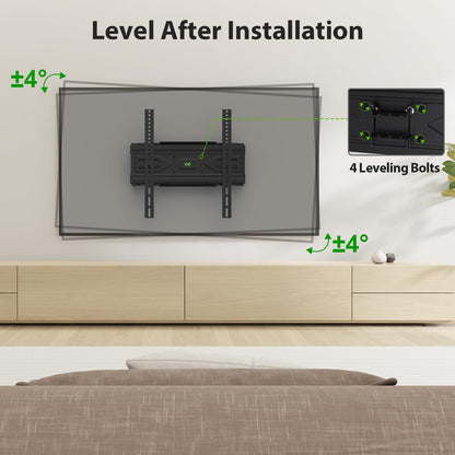 Full Motion TV Wall Mount for Most 37"-84" Flat Screen TV, Swivel or Tilt TV Wall Bracket with Dual Articulating Arms, for 12"-16" Wood Studs, Max VESA 600x400mm, Load 120 lbs by USX MOUNT