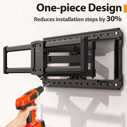 IWORKBOARD 55 65 75 85 inch Tilting TV Wall Mount for 32-90 '' TVs, Low Profile TV Mount Bracket, Safe Lock & Quick Release, Max VESA 600x400mm, 24 inch Studs,132 lbs, Fit Most 55+ 75+ 85+ 86 TVs